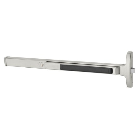 Sargent Narrow Rim Exit Device, Night Latch, Cyl. Dogging, 36", US32D 16-8504F 32D